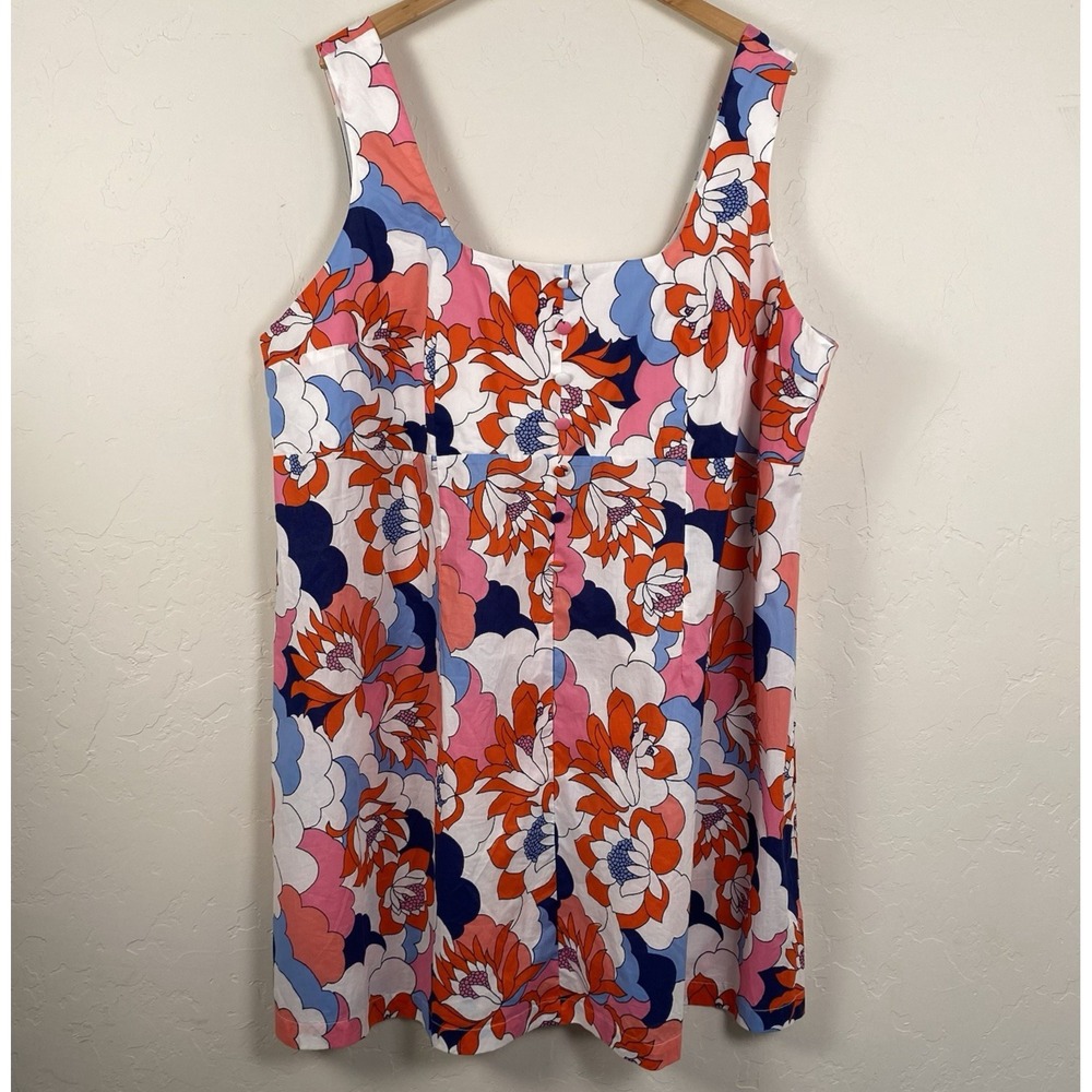 ModCloth X Barbie Retro Repercussions Mini Babydoll Dress Size 26W Pink Red Blue